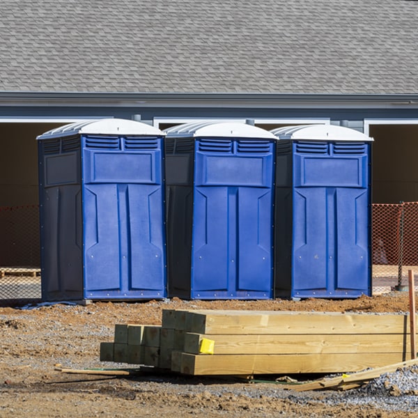 are there any restrictions on where i can place the porta potties during my rental period in Las Lomitas